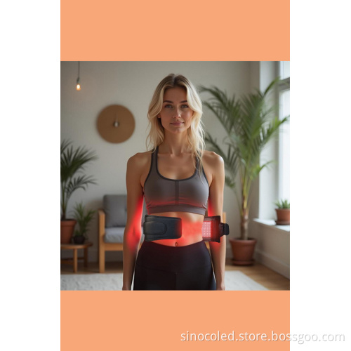 660nm 850nm Near Infrared Light Therapy Device LED Red Light Therapy Belt and Pad for Waist, Legs, and Hands